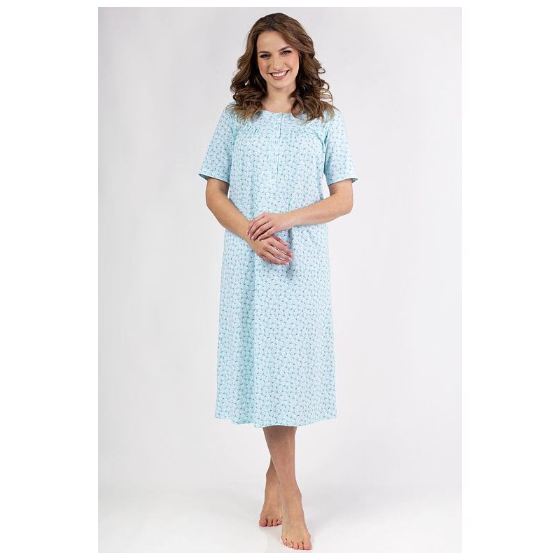 Regina Dámska nočná košieľka Anitta tyrkysová dlhá 62399959