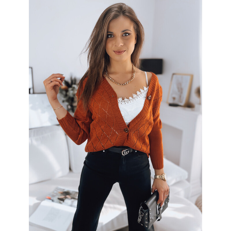 BASIC Hnedý sveter MAILA MY1746 37156599