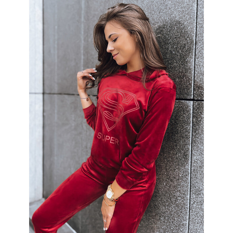 BASIC Bordová velúrová tepláková súprava Vogue Velour * AY0875 45531478