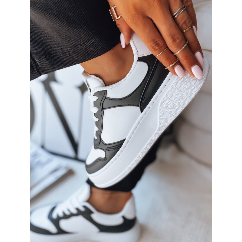 BASIC Čierno-biele sneakersy MEILA ZY0321 45531518