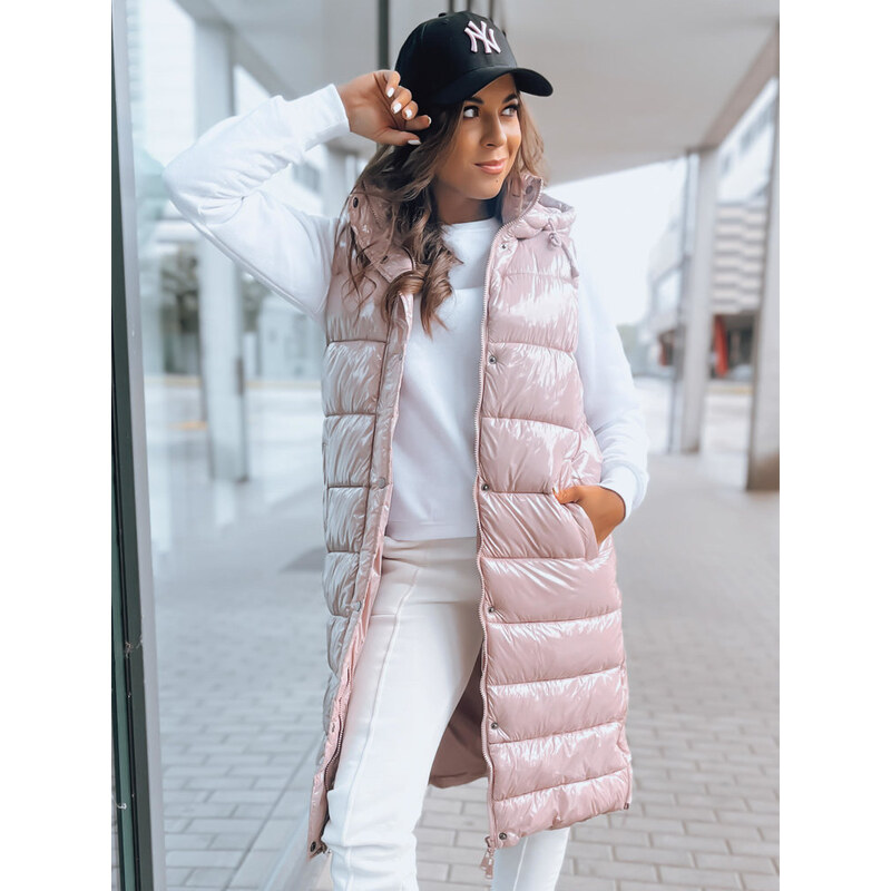 BASIC Svetloružová prešívaná vesta GANTINI TY3740 48618326