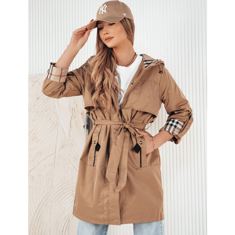 BASIC Tmavobéžová parka s nastaviteľnými rukávmi CIVIT TY4213 49456900