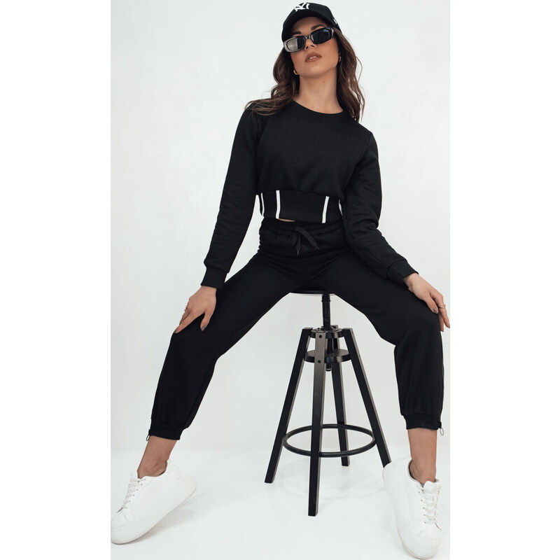 BASIC Čierna tepláková súprava KEILI AY1008 52672404