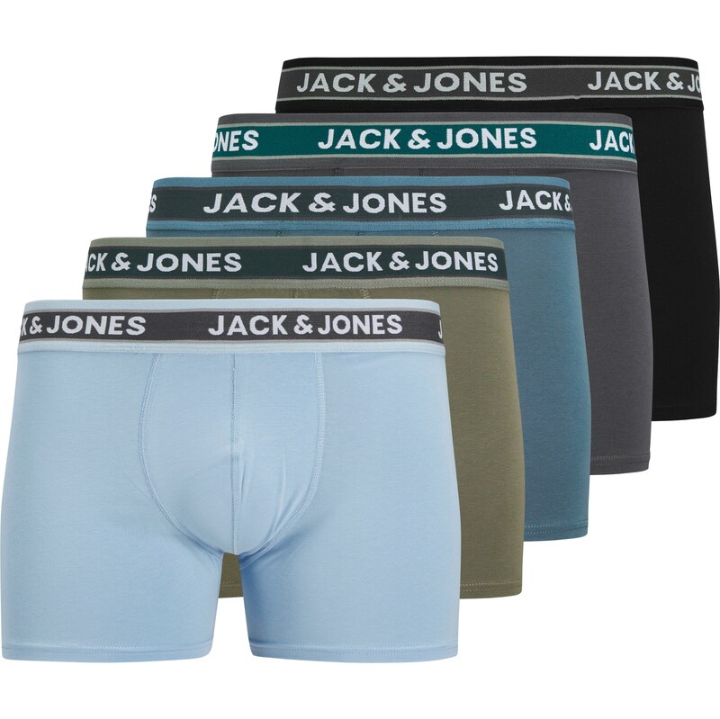 JACK & JONES Boxerky JACEvan opálová / svetlomodrá / grafitová / 62340601