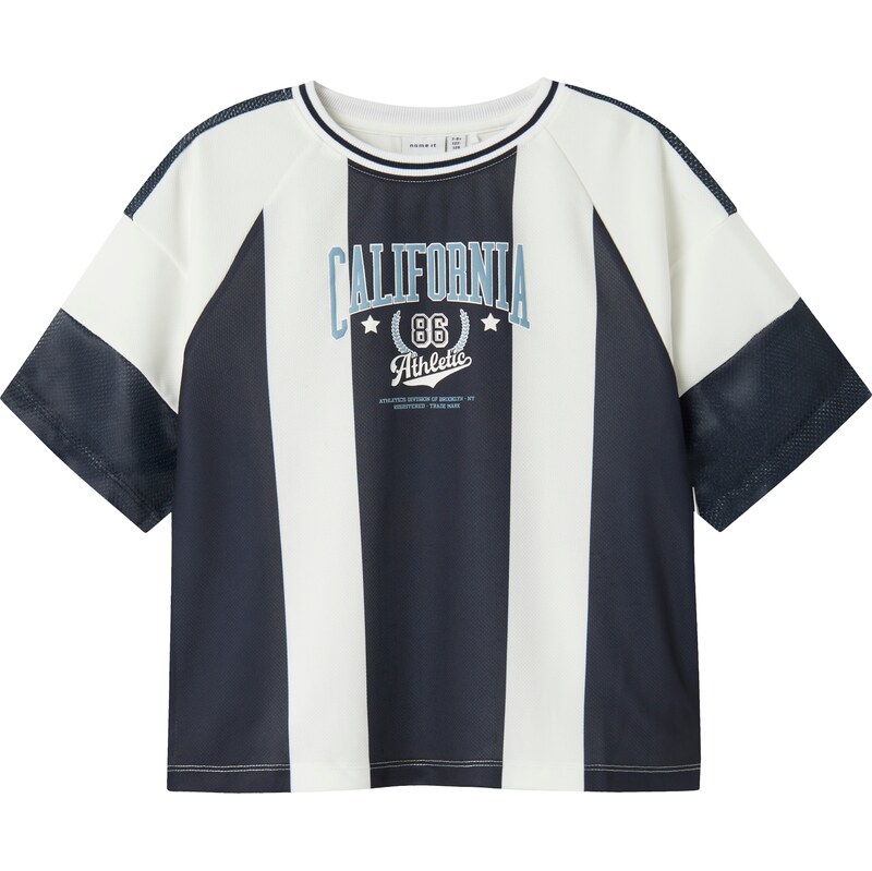 NAME IT Tričko NKMDonnol námornícka modrá / svetlomodrá / šedobiela 62341231