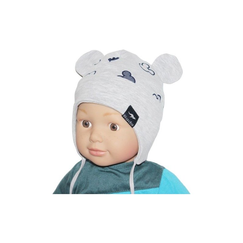 RADA Chlapčenská čiapka BEBE MIMI Grey 46458077