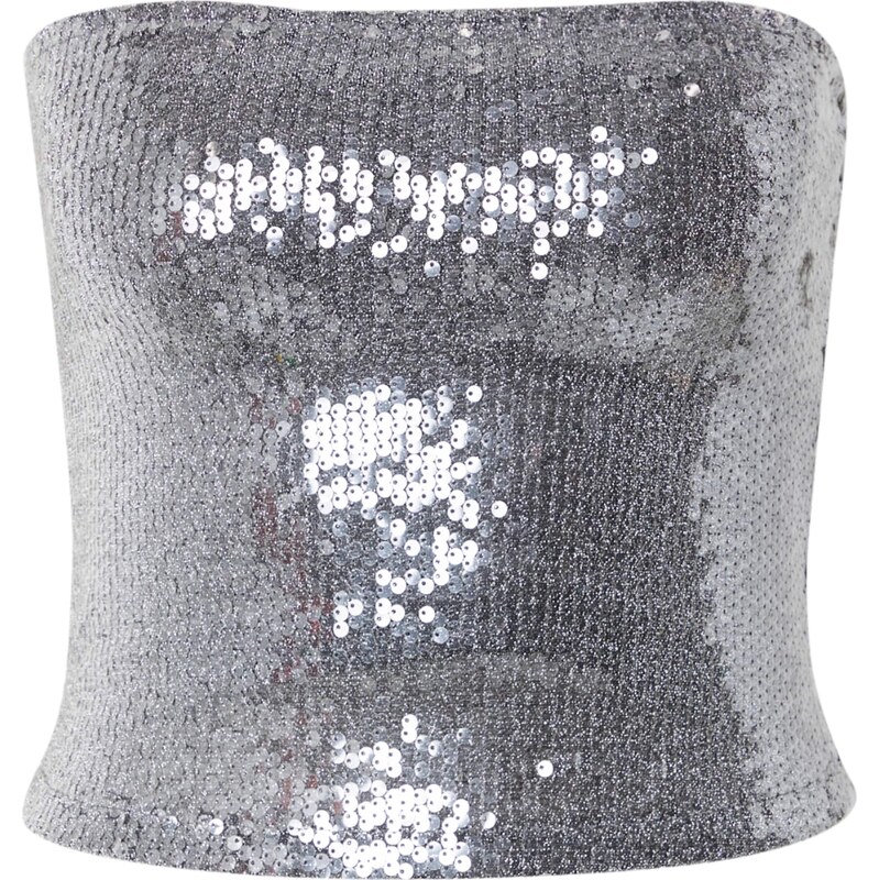 TOPSHOP Top striebornosivá 63211942