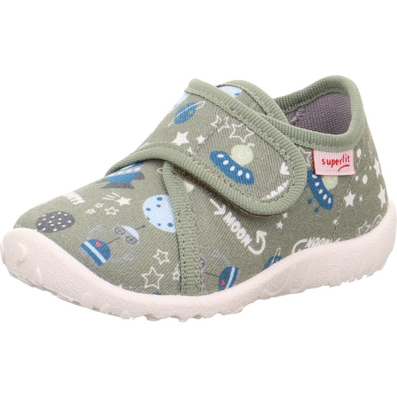SUPERFIT Papuče SPOTTY svetlomodrá / svetlozelená / biela 63898254