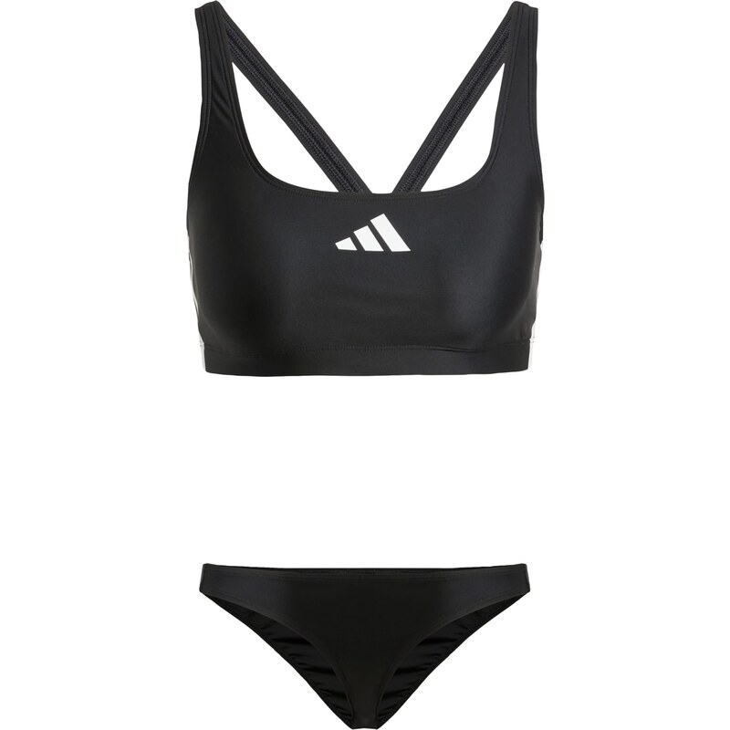 ADIDAS PERFORMANCE Športové bikiny 3-Stripes V-Back čierna / biela 62729772
