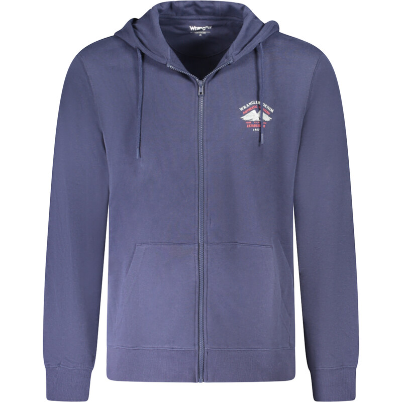 Športová Pánska Mikina so zipsom WRANGLER Modrá 65997365