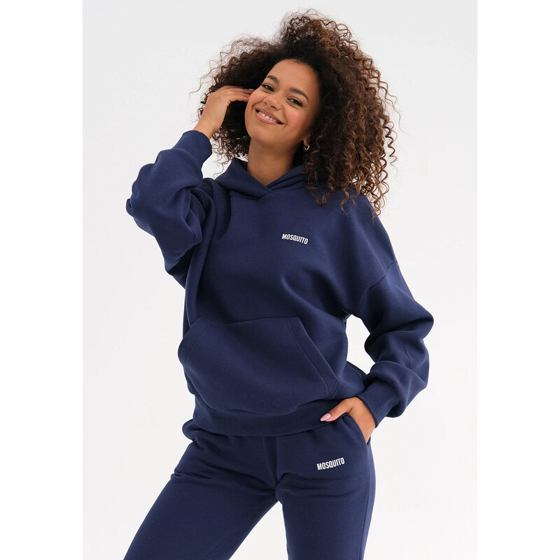 Mosquito Dámska tepláková mikina s kapucňou Pure Monaco Navy 62344003