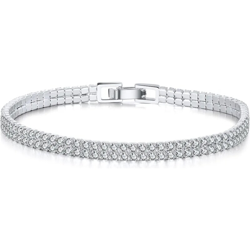 MAJYA Strieborný tenisový náramok EDEN 18 cm | šírka 4 mm 11292 64582312