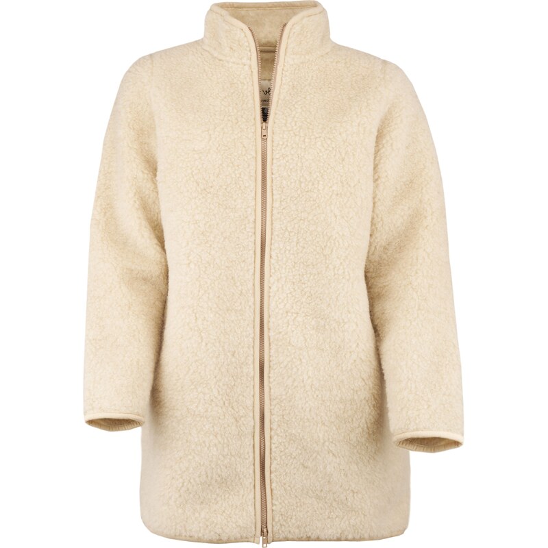 Vlnka Vlnená mikina so zipsom a vreckami béžová veľkosti oblečenia XL 66909454