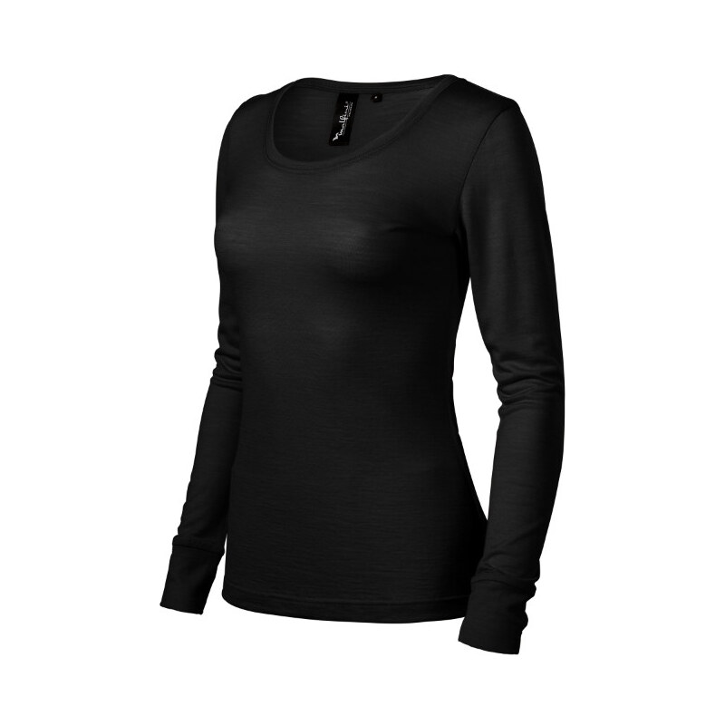MALFINI, a.s. Dámske tričko Merino Rise LS čierne 62349316