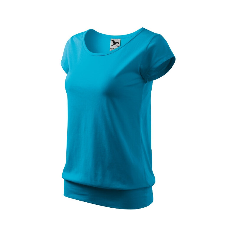 MALFINI, a.s. Dámske tričko City tyrkysová 65715705