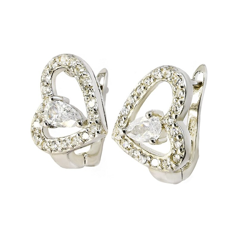 Strieborné náušnice Glare 704 62357428