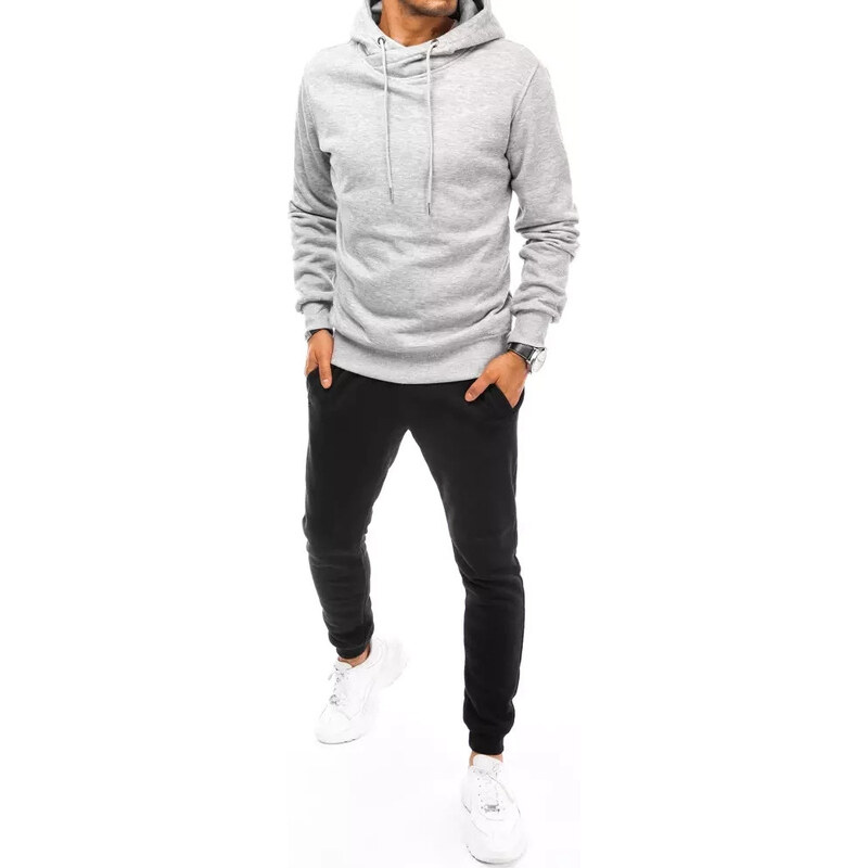 BASIC Sivo-čierna tepláková súprava s kapucňou AX0670 39226592