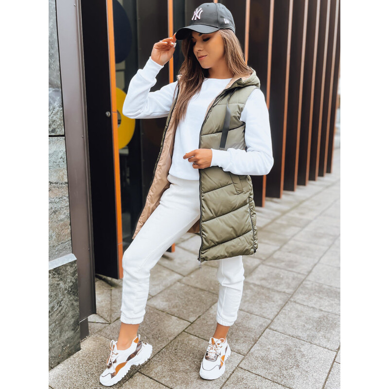 BASIC Khaki-béžová obojstranná vesta ONADE TY3724 46049053