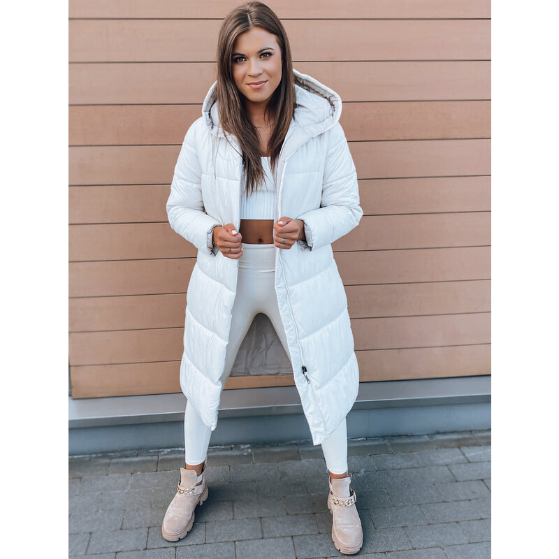 BASIC Smotanový obojstranný dlhý kabát KERMIT TY2857 34902076