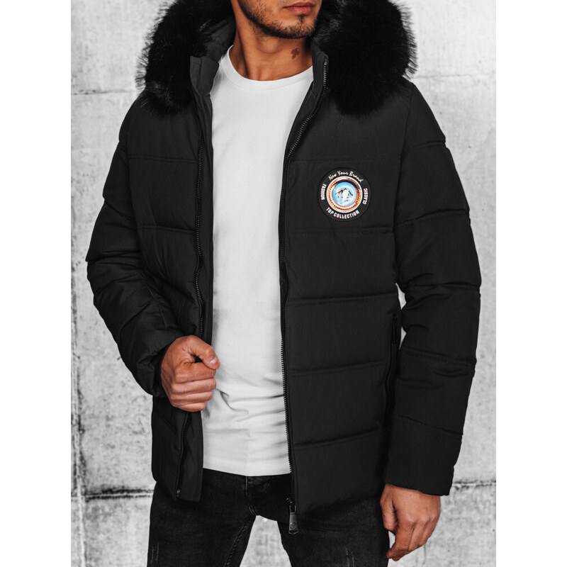 BASIC Čierna zimná prešívaná bunda TX4644 48061973