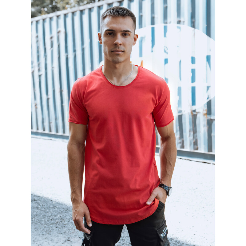 Červené pánske basic tričko RX5602 54130720