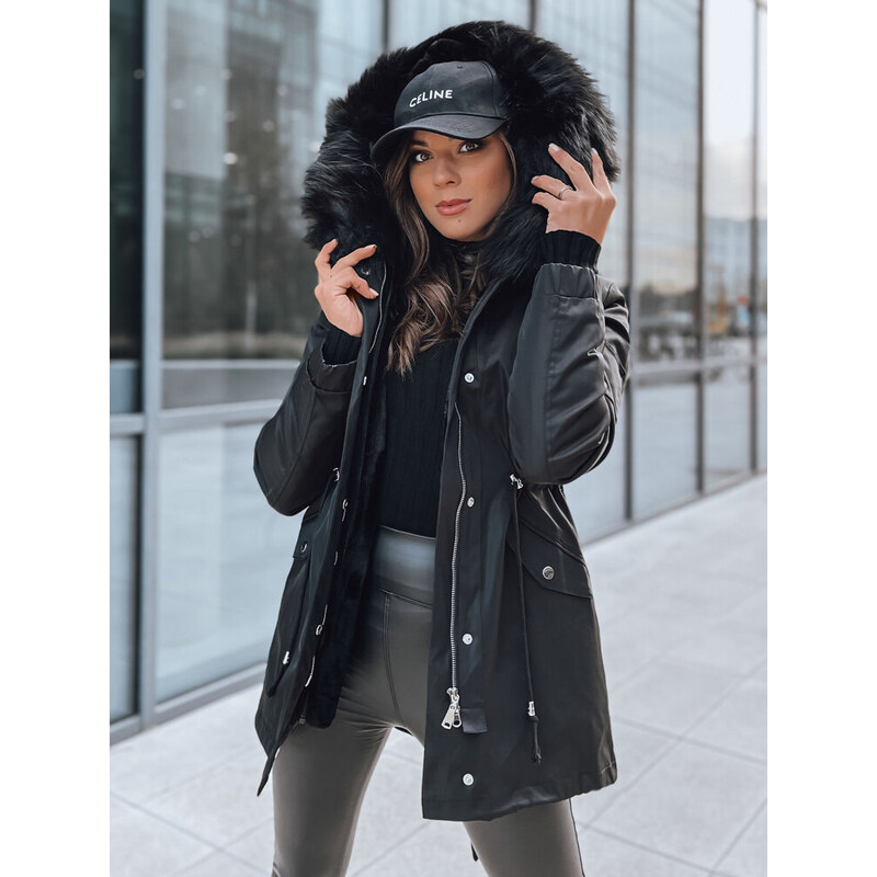 BASIC Celočierna vyteplená zimná parka GARNET TY3957 57962941