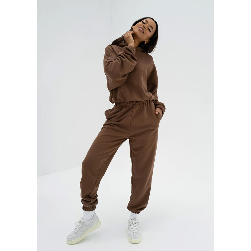 Mosquito Dámske tepláky Icon Choco Brown hnedé, Farba hnedá 62363860