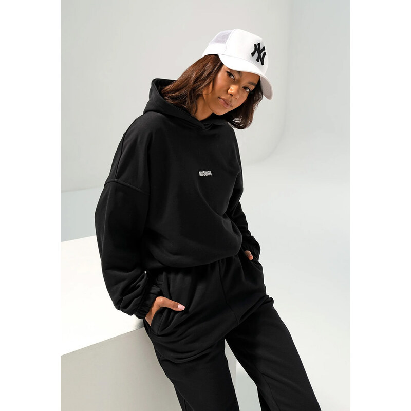 Mosquito Dámska tepláková mikina s kapucňou Icon Black čierna, Farba 62363861