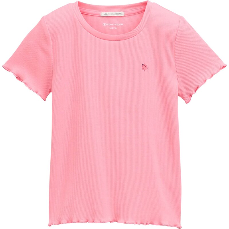 TOM TAILOR Tričko ružová / pitaya / čierna 62396100