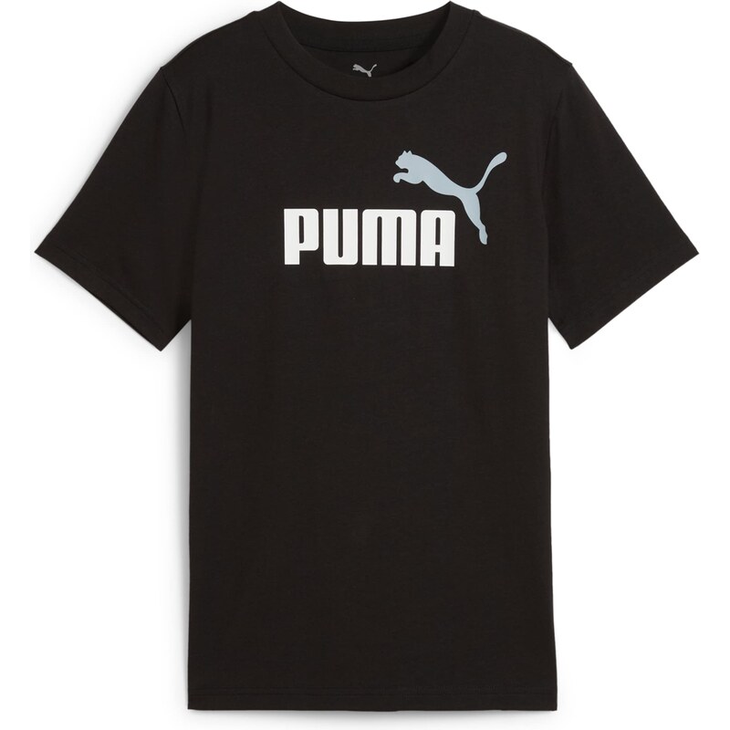 PUMA Tričko Essentials No.1 sivá / čierna / biela 62369251