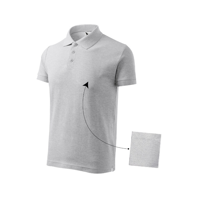 MALFINI, a.s. Bavlnená pánska polokošeľa svetlosivá 62367769