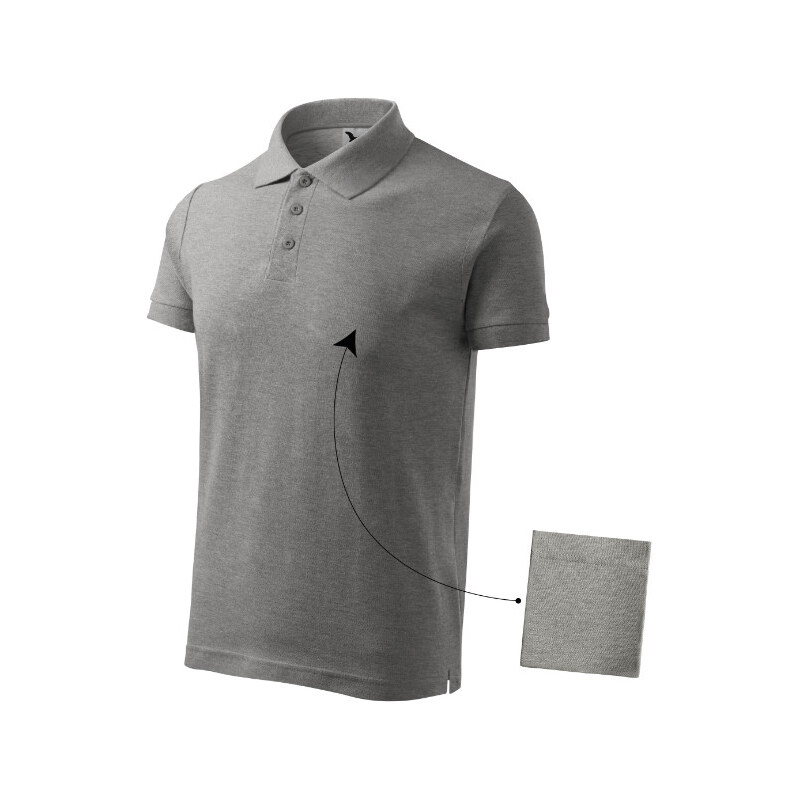 MALFINI, a.s. Bavlnená pánska polokošeľa tmavosivá 62367774