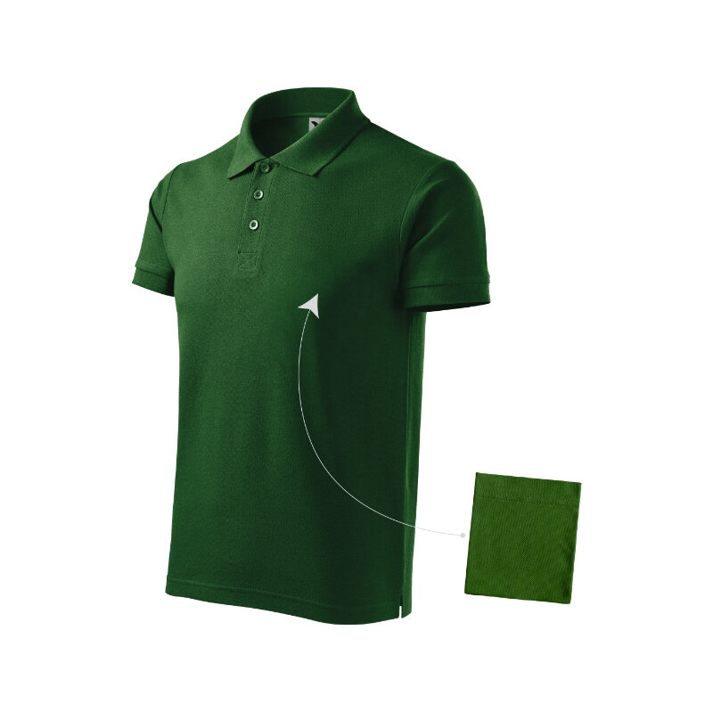 MALFINI, a.s. Bavlnená polokošeľa pánska fľaša zelená 62367772