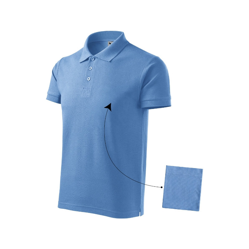 MALFINI, a.s. Bavlnená polokošeľa pánska nebesky modrá 62367775