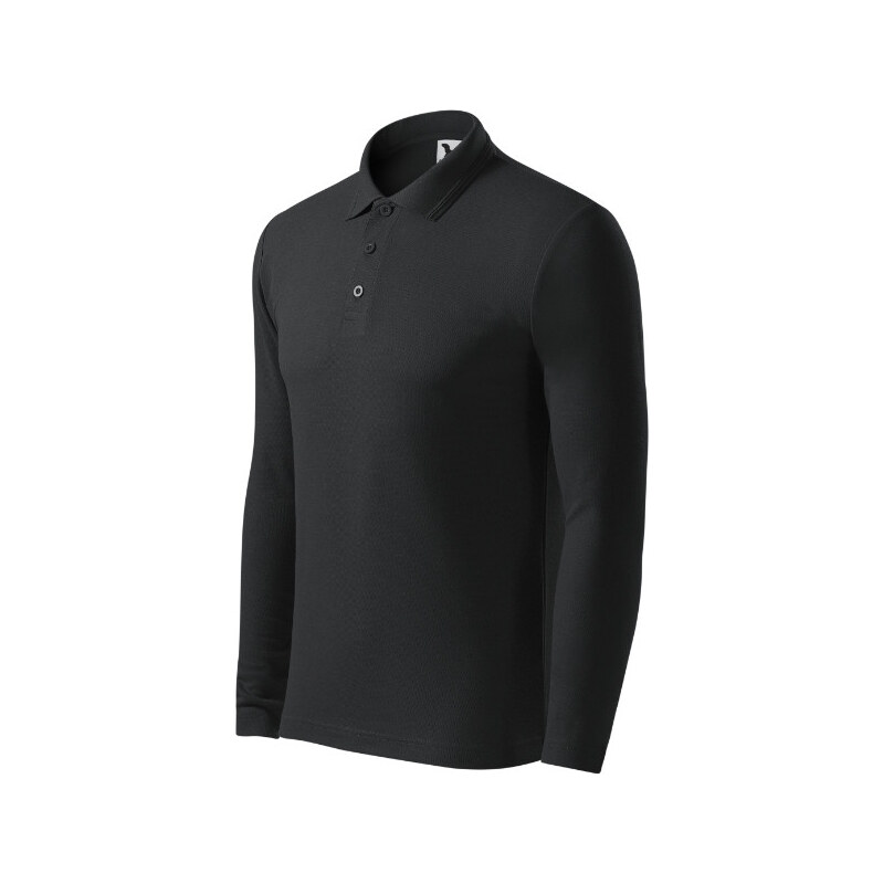 MALFINI, a.s. Pánska polokošeľa Pique Polo LS ebony gray 62367803