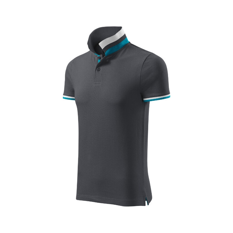 MALFINI, a.s. Polokošeľa Collar Up light anthracite 62367831