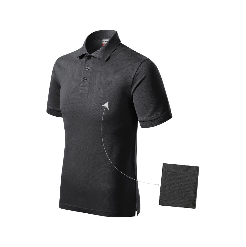 MALFINI, a.s. Pánska polokošeľa Resist Heavy ebony gray 62367991