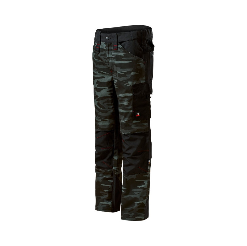 MALFINI, a.s. Vertex Camo pracovné nohavice pánske maskáčové tmavosivé 62368007