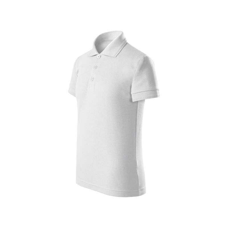 E-shop MALFINI, a.s. Pique Polo Voľné detské polo tričko biele