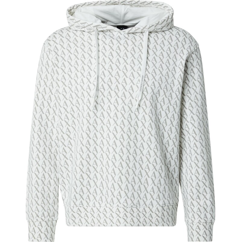 ARMANI EXCHANGE Mikina svetlosivá / biela 62369438