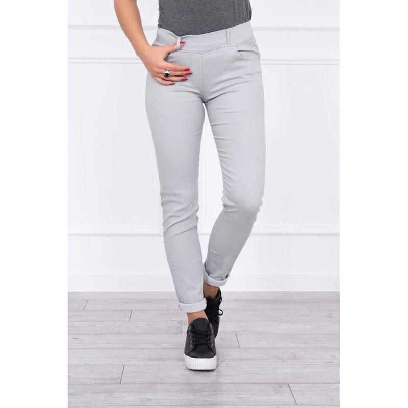 K-Fashion Nohavice v džínsovej šedej farbe 62368814