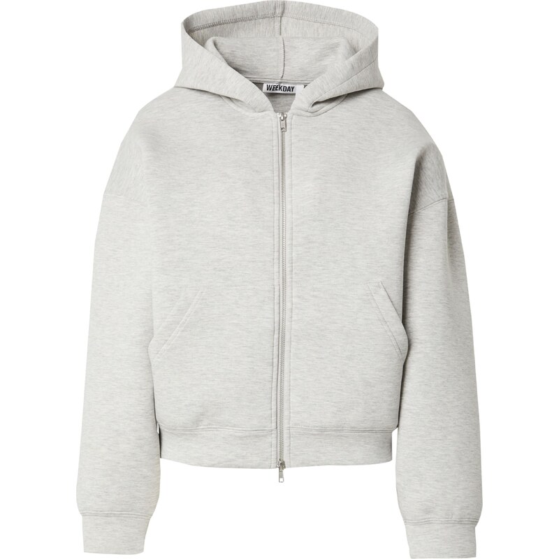 WEEKDAY Tepláková bunda Scarlet sivá 63220153