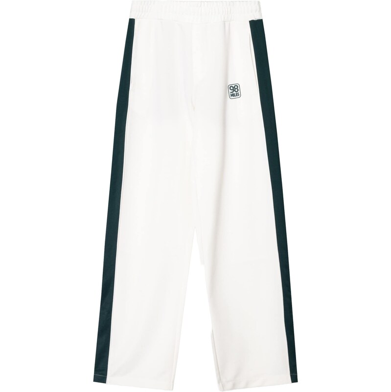 Bershka Nohavice tmavozelená / šedobiela 63159539