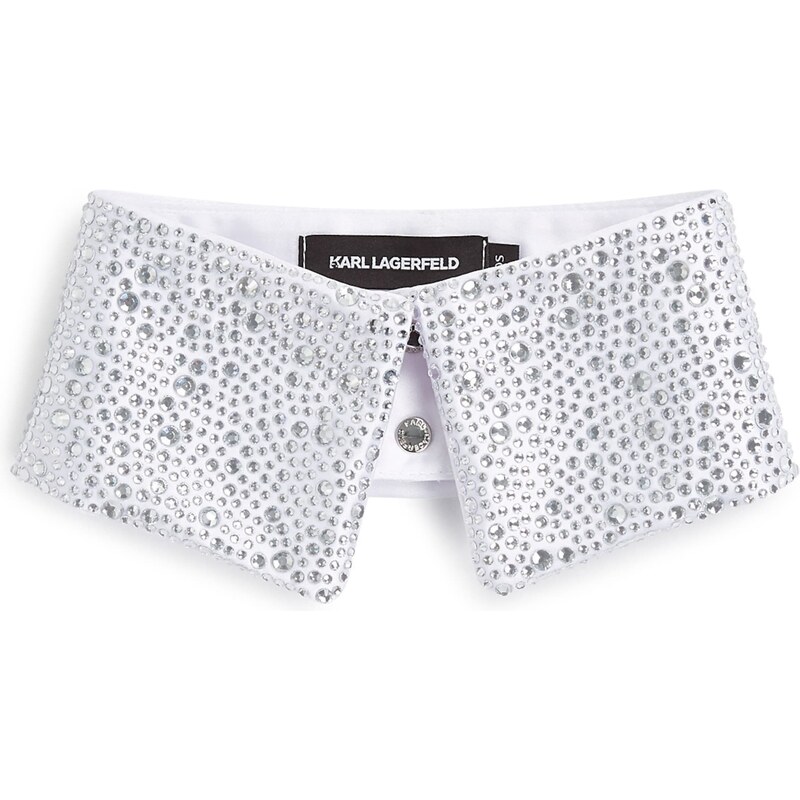 Karl Lagerfeld Golier STRASS-KRAGEN, HANDVERLESEN VON HUN KIM biela 62396124