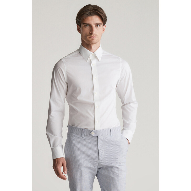 KOŠEĽA GANT SLIM STRETCH POPLIN SHIRT WHITE 62371599
