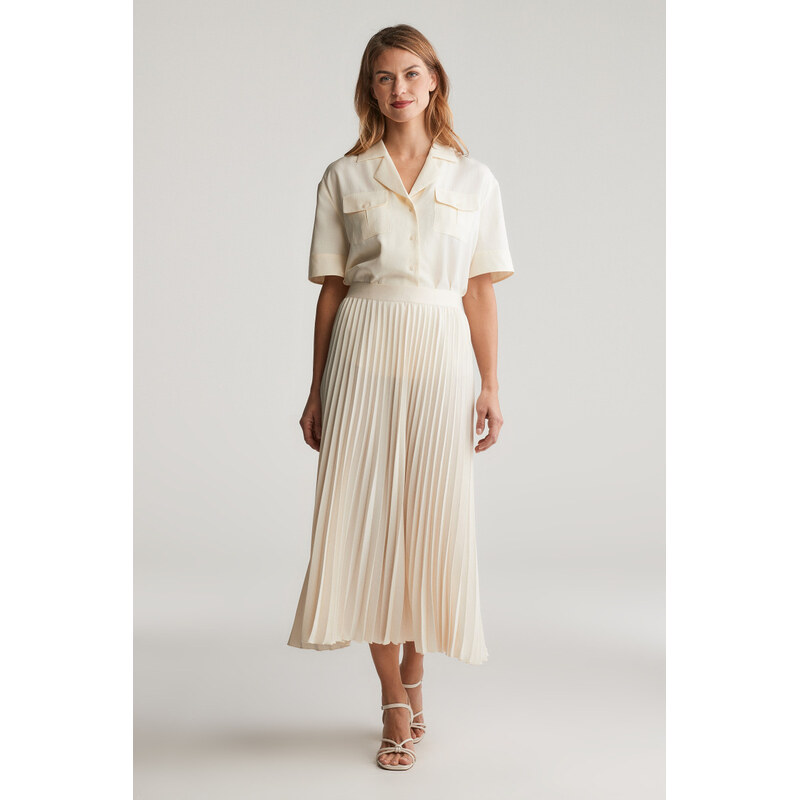 SUKŇA GANT PLEATED SKIRT CREAM 62371613