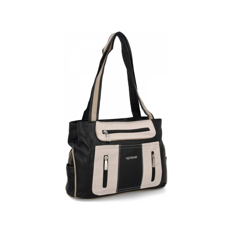 Dámská kabelka shopper bag Hernan čierna 3892-1 62379917