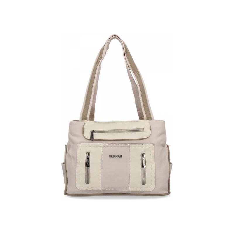 Dámská kabelka shopper bag Hernan béžová 3892-1 62379918