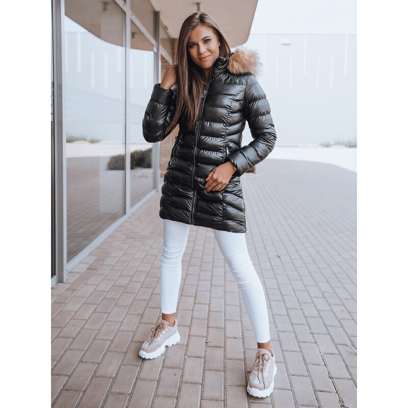 BASIC Čierna dámska prešívaná zimná bunda TY2079 27189705