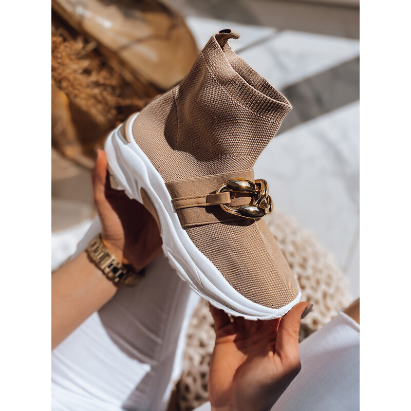 BASIC Hnedé členkové tenisky ELISA ZY0110 31895369